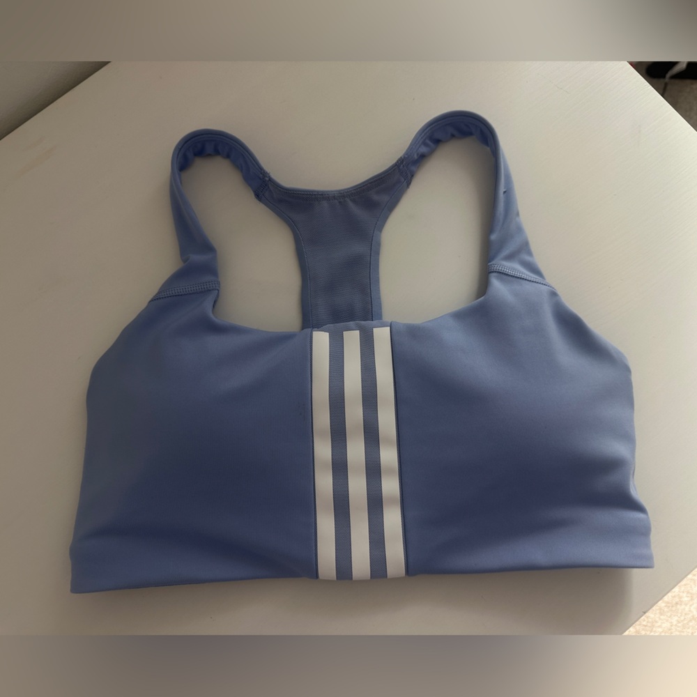 Adidas Light Blue Racerback Sports Bra